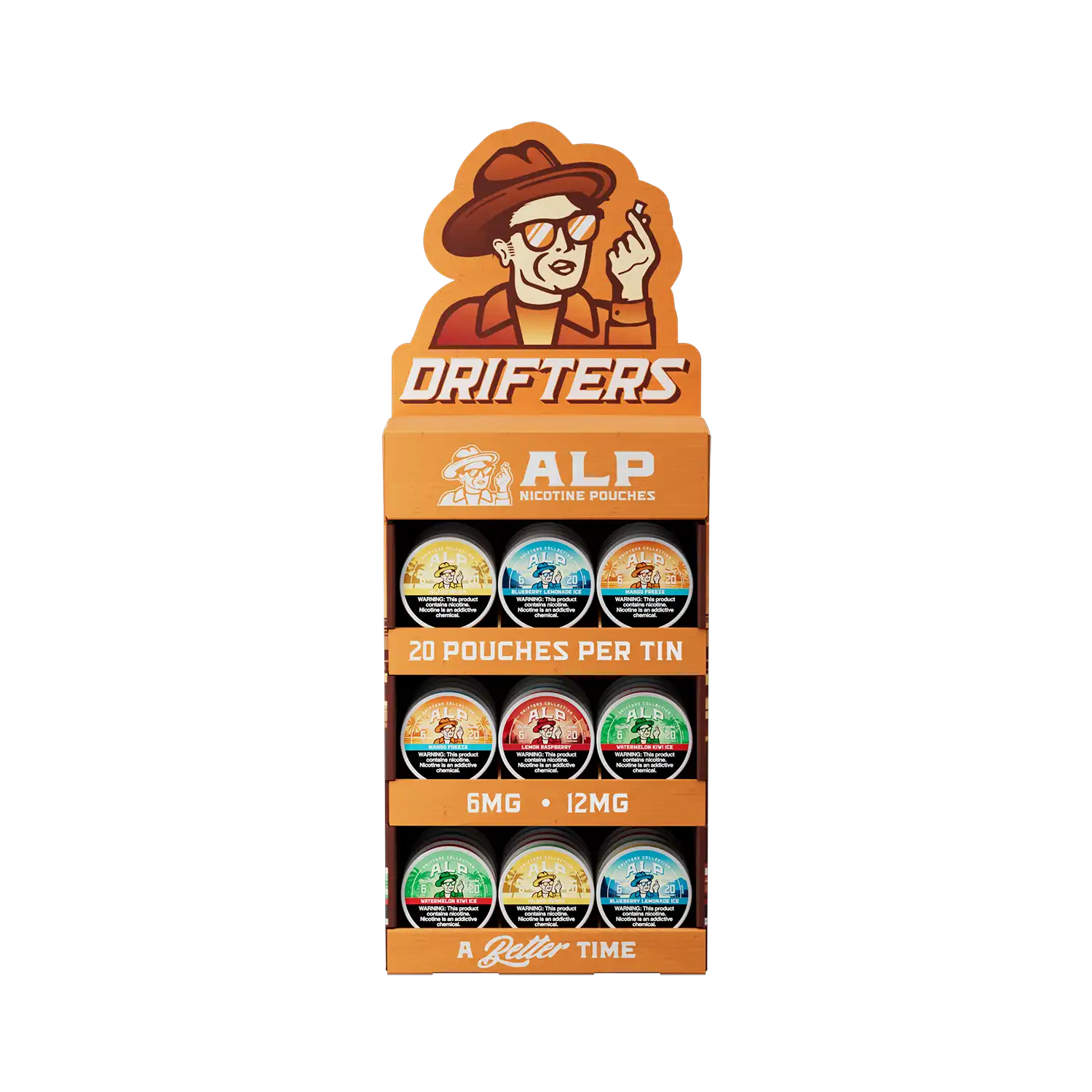 ALP Drifters - 3 Tier Corrugated Display