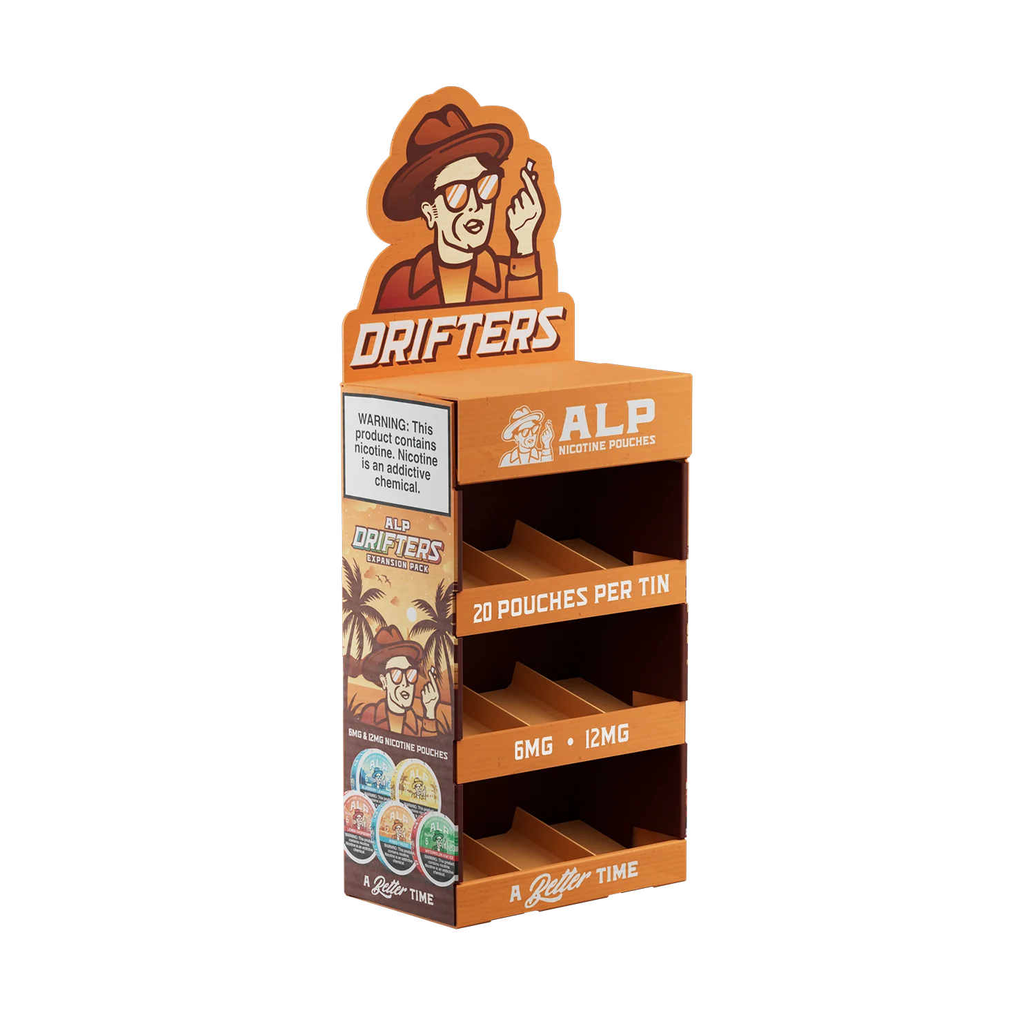 ALP Drifters - 3 Tier Corrugated Display