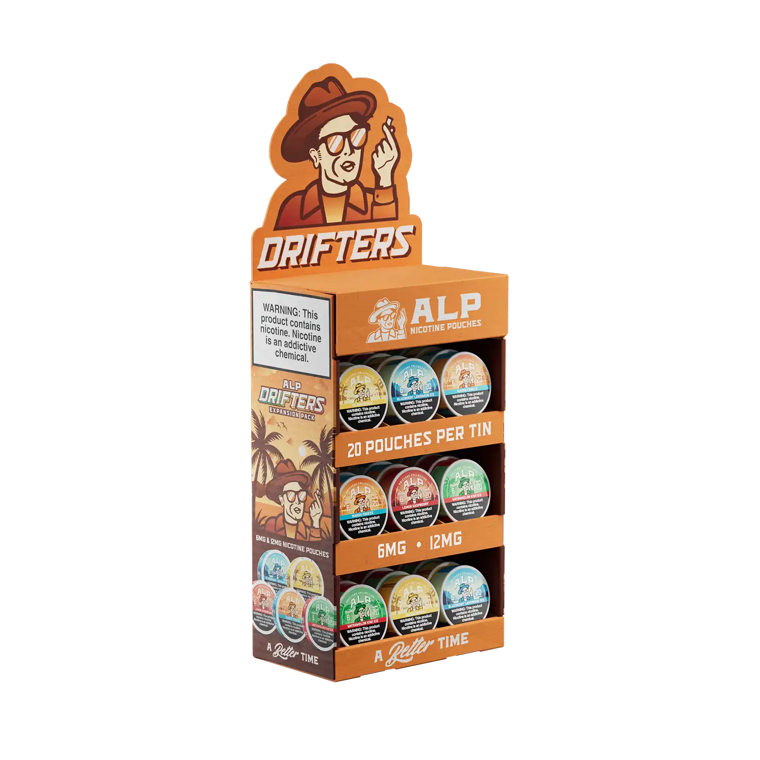 ALP Drifters - 3 Tier Corrugated Display