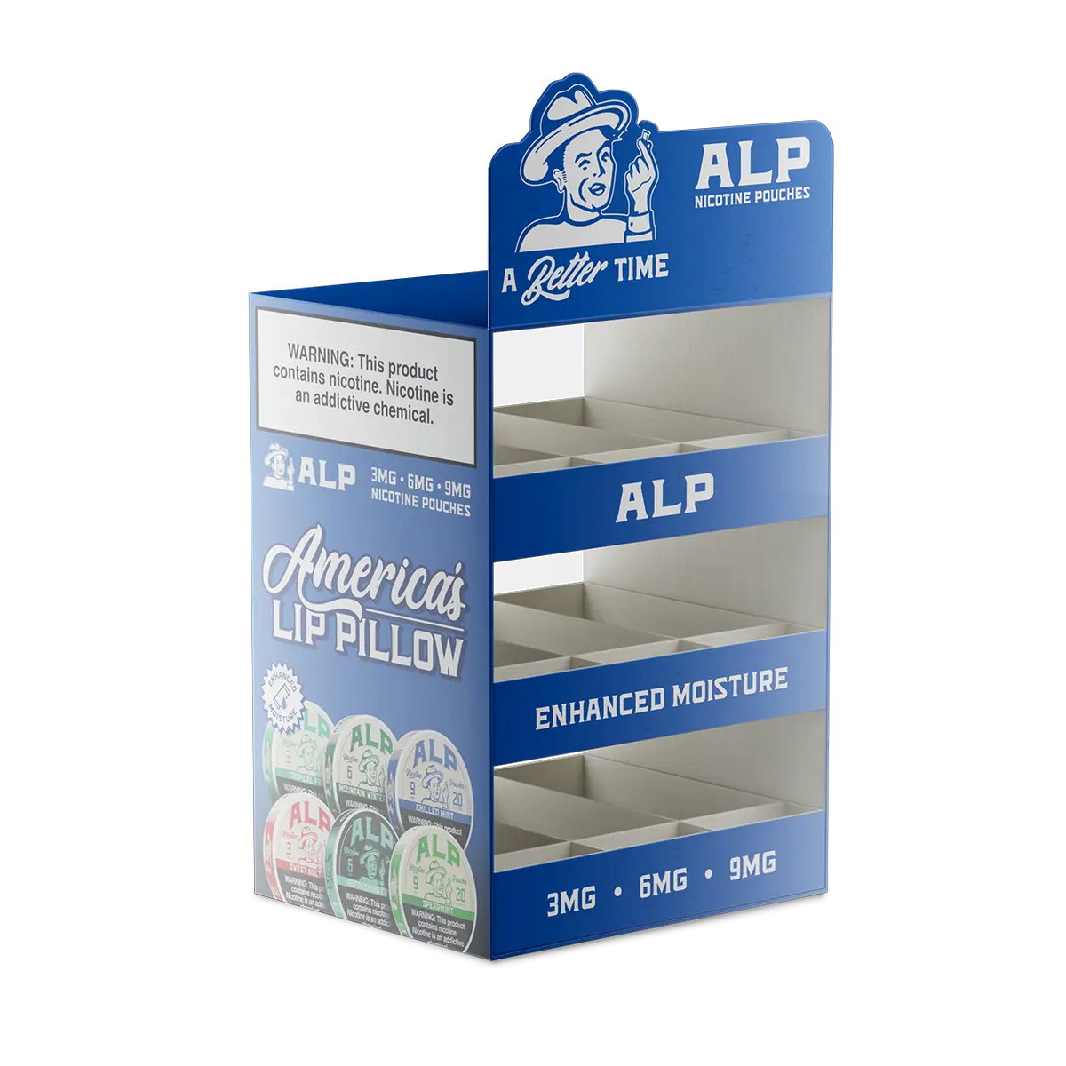 3 Tier Acrylic Display - Blue