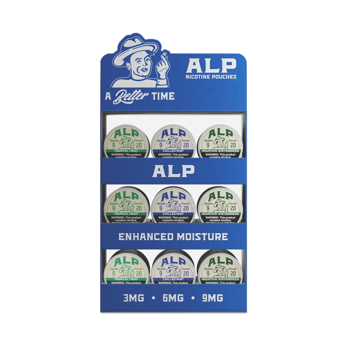 3 Tier Acrylic Display - Blue