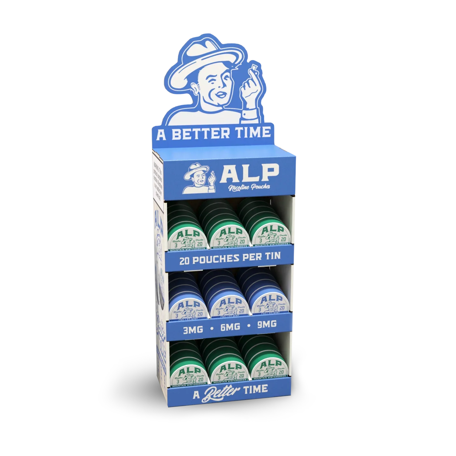 3 Tier Corrugated Display