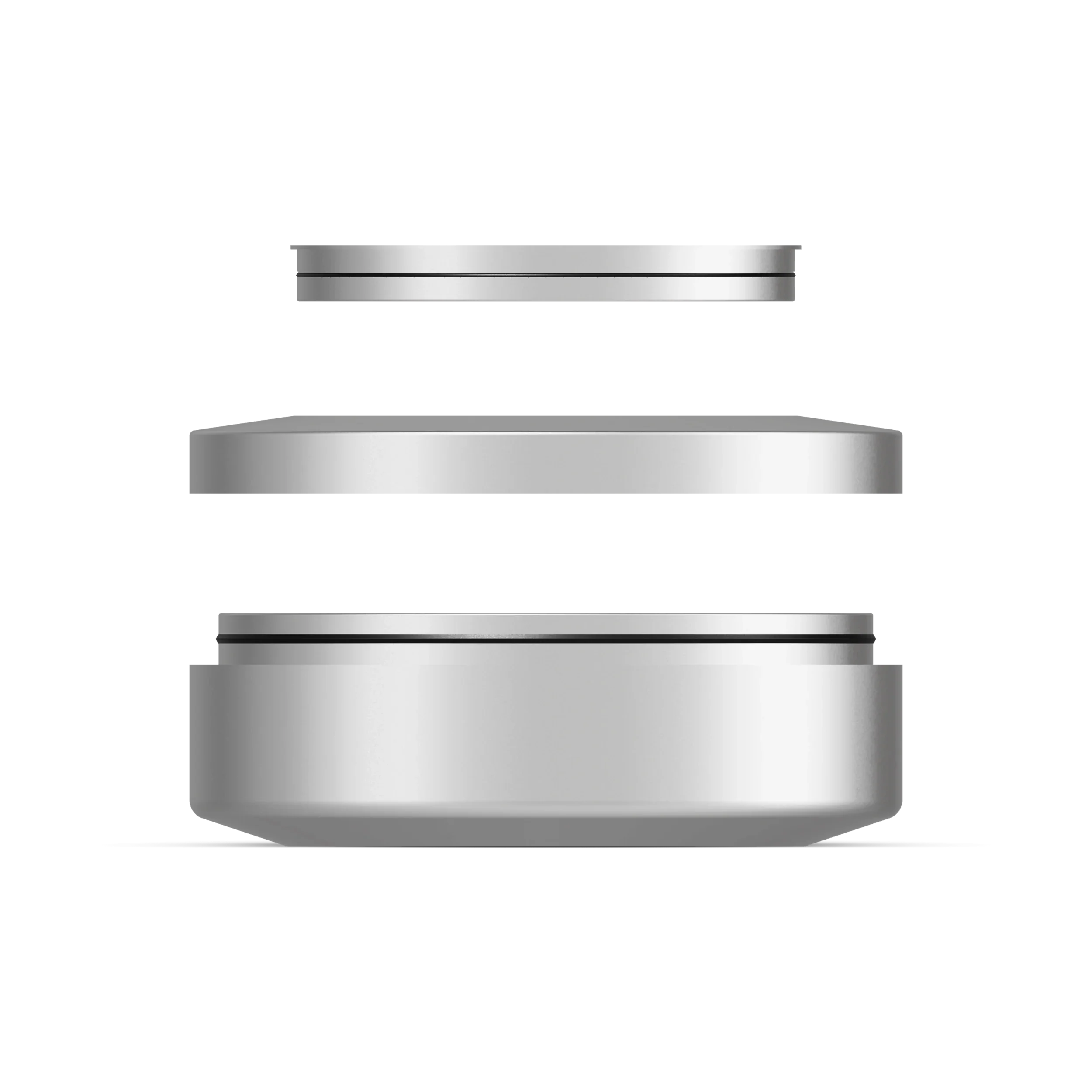 Metal Travel Tin Frost Gray