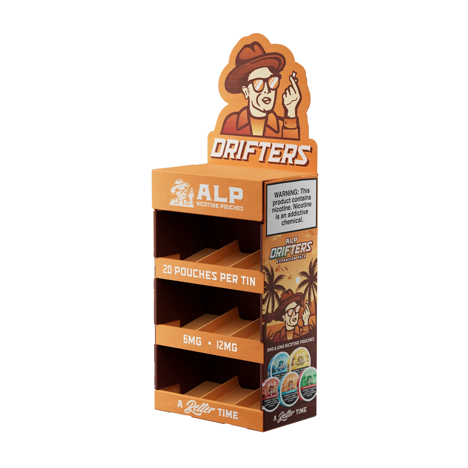 ALP Drifters - 3 Tier Corrugated Display