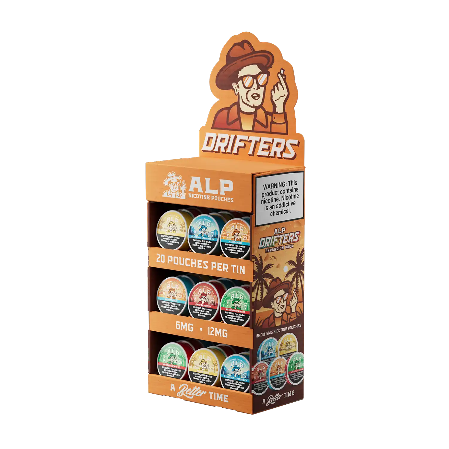 ALP Drifters - 3 Tier Corrugated Display