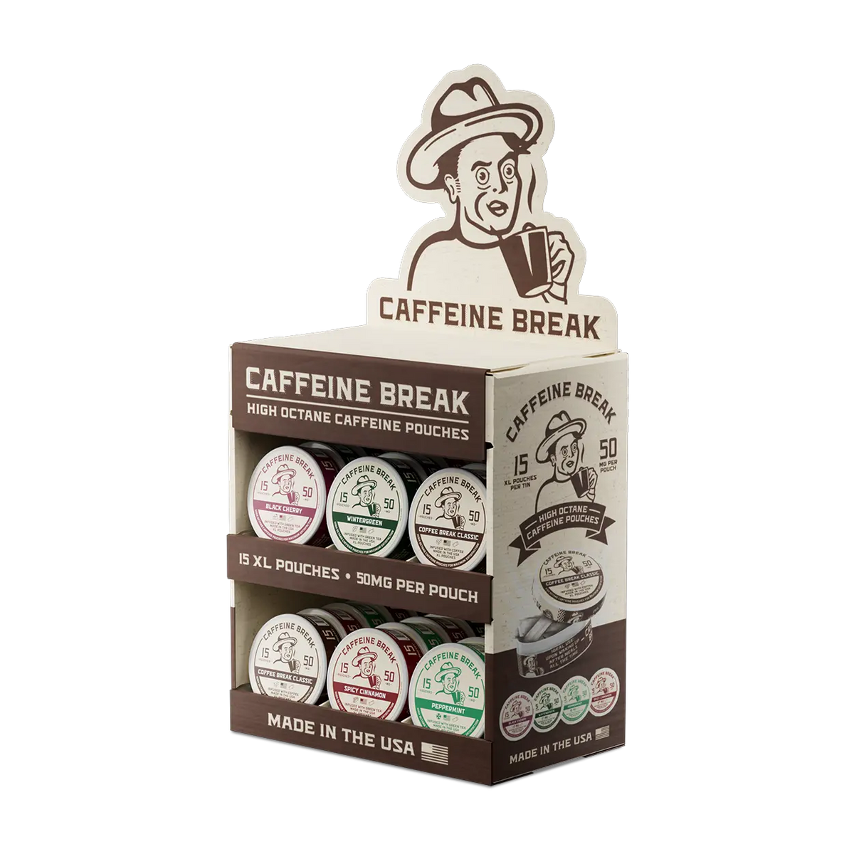 Caffeine Break - 2 Tier Corrugated Display