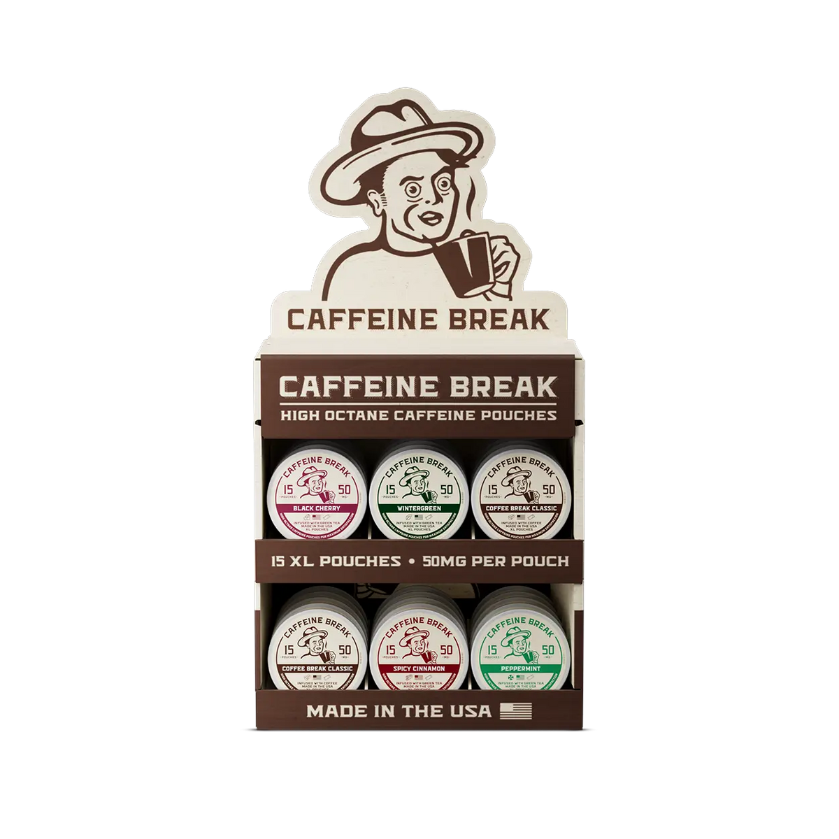 Caffeine Break - 2 Tier Corrugated Display