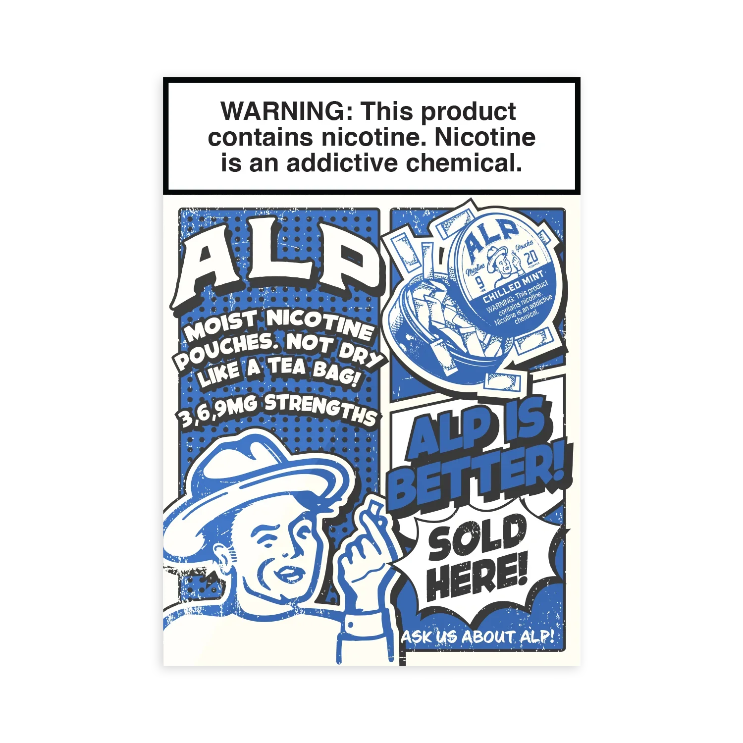 Comic Window Cling - Large