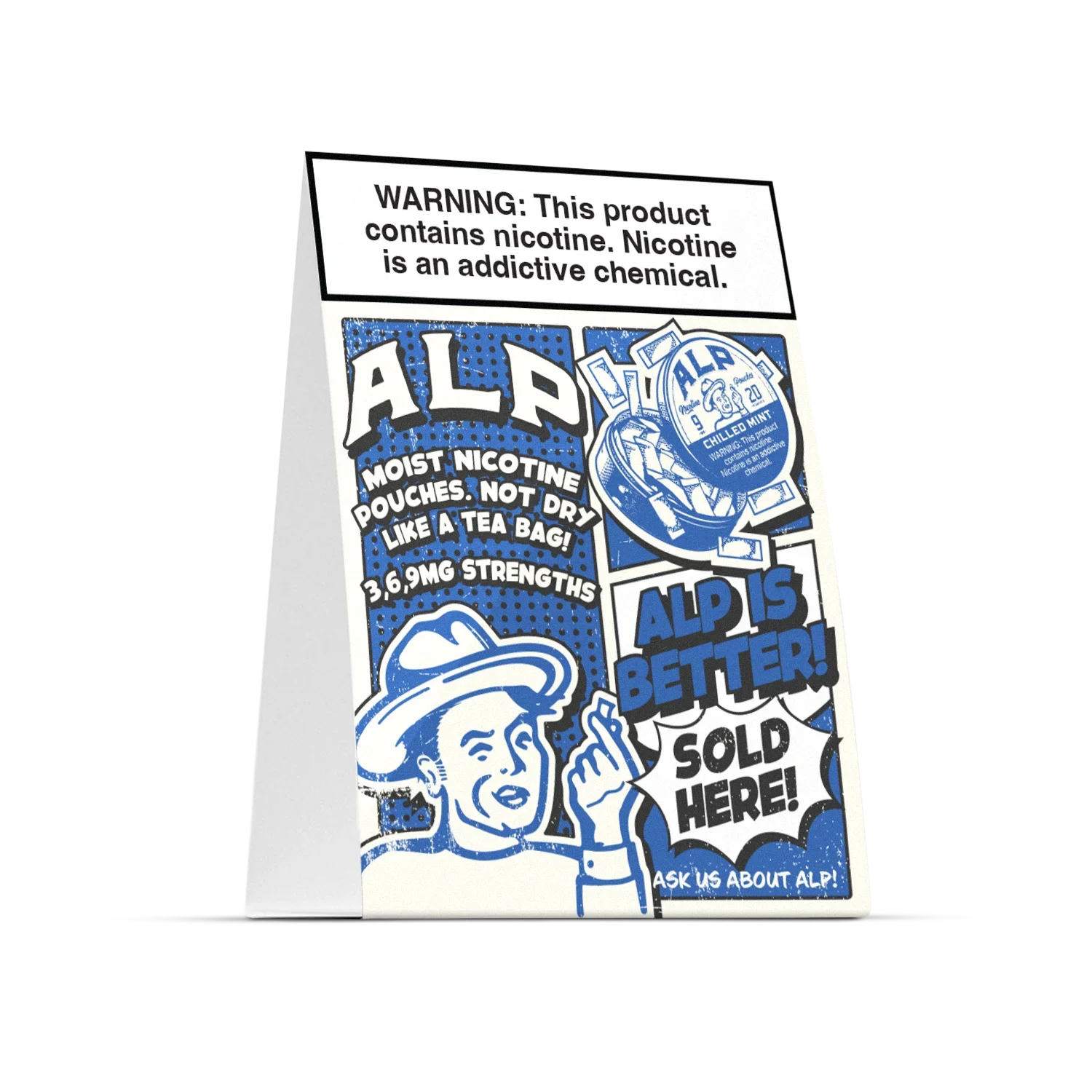 Comic Table Tent - Large