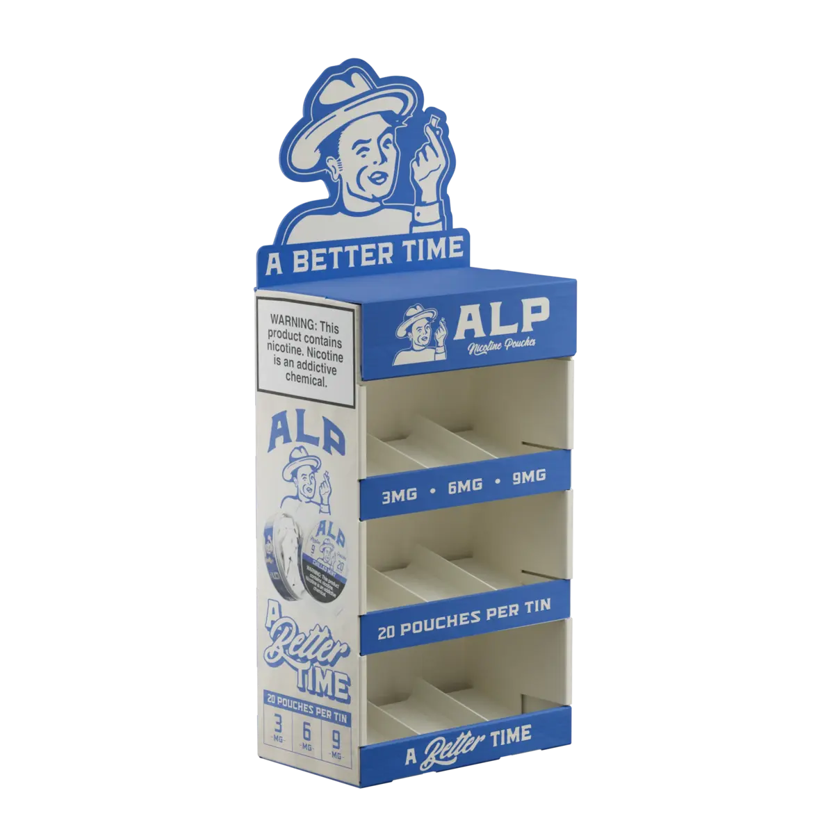 3 Tier Corrugated Display