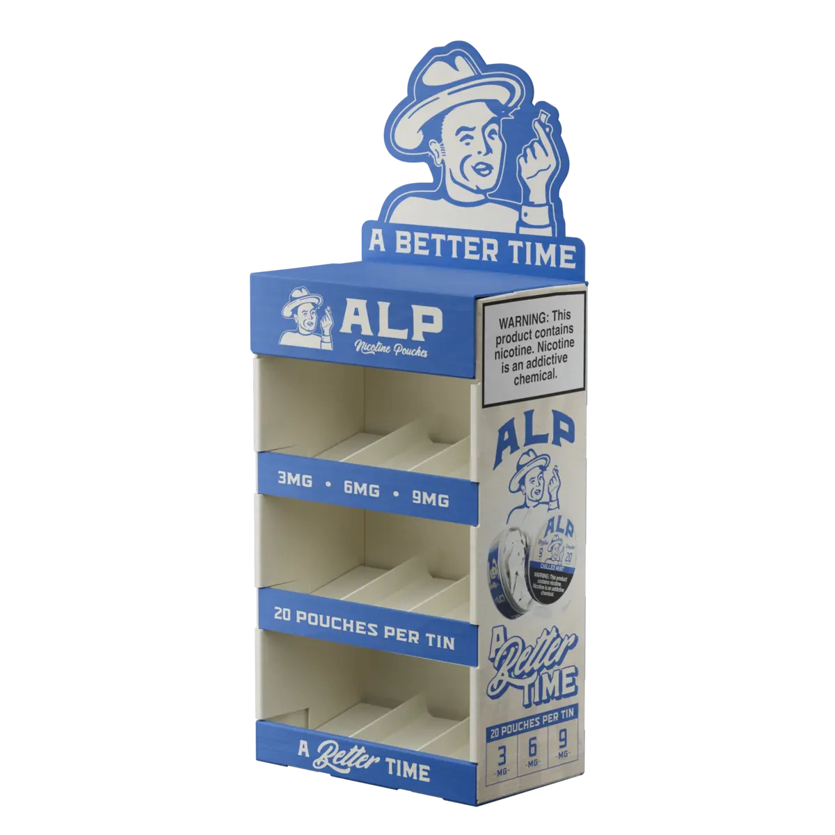 3 Tier Corrugated Display