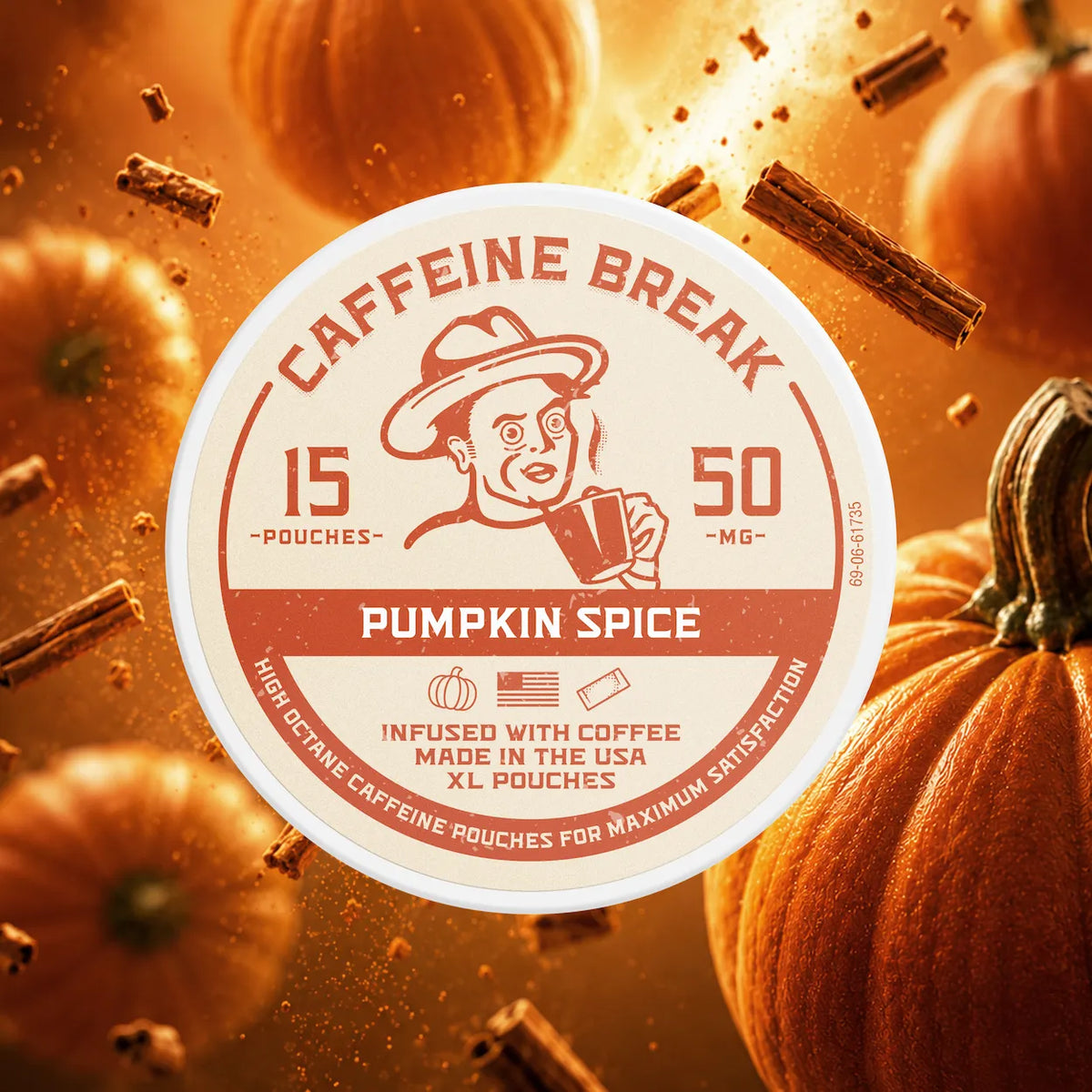 Pumpkin Spice Caffeine Pouches