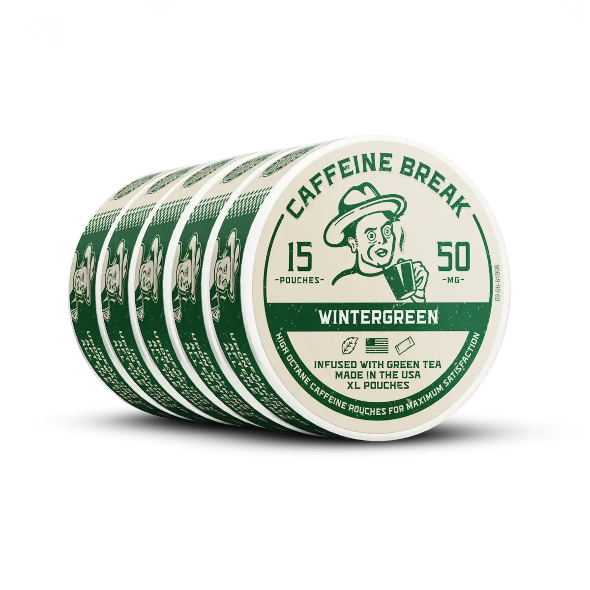 Wintergreen Caffeine Pouches