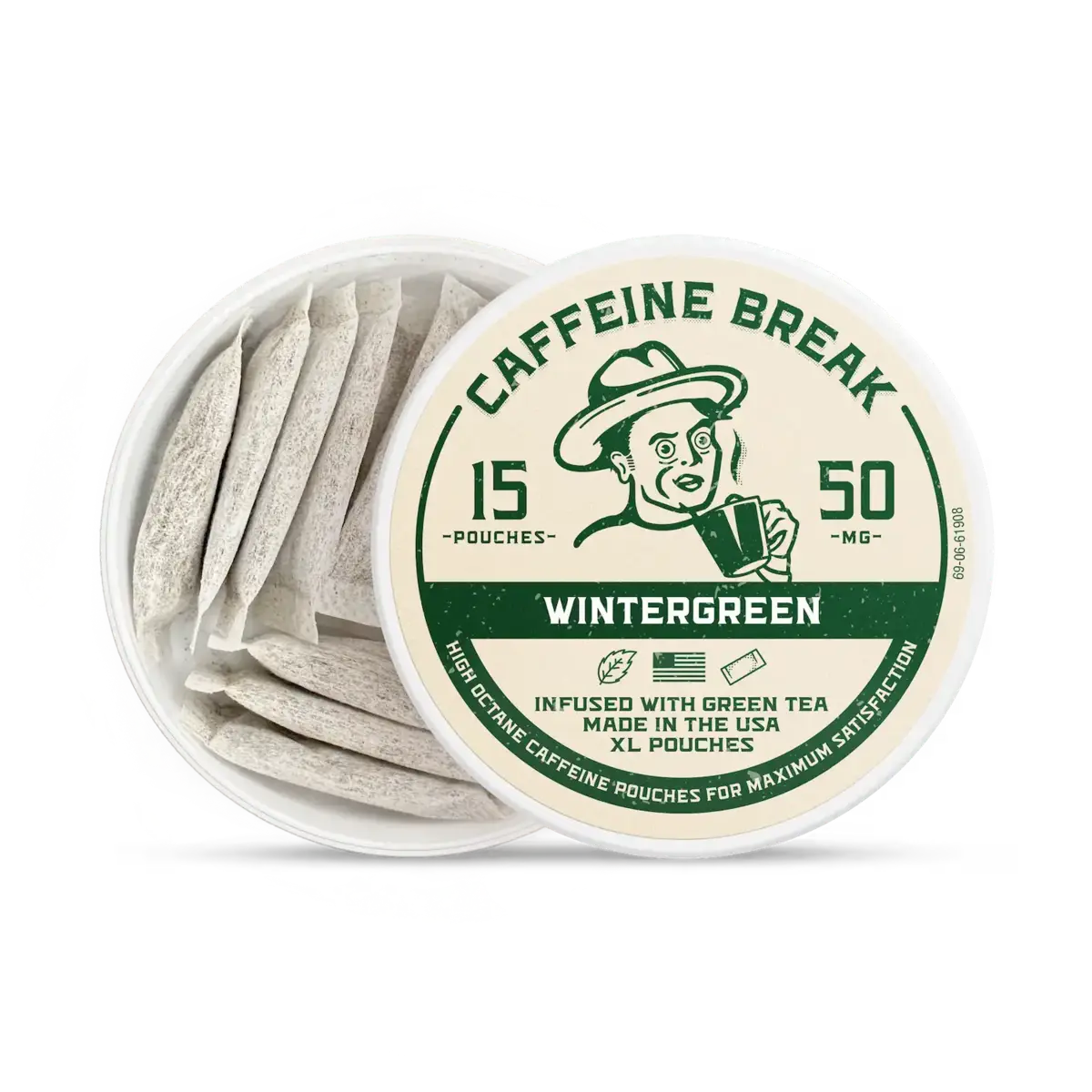 Wintergreen Caffeine Pouches