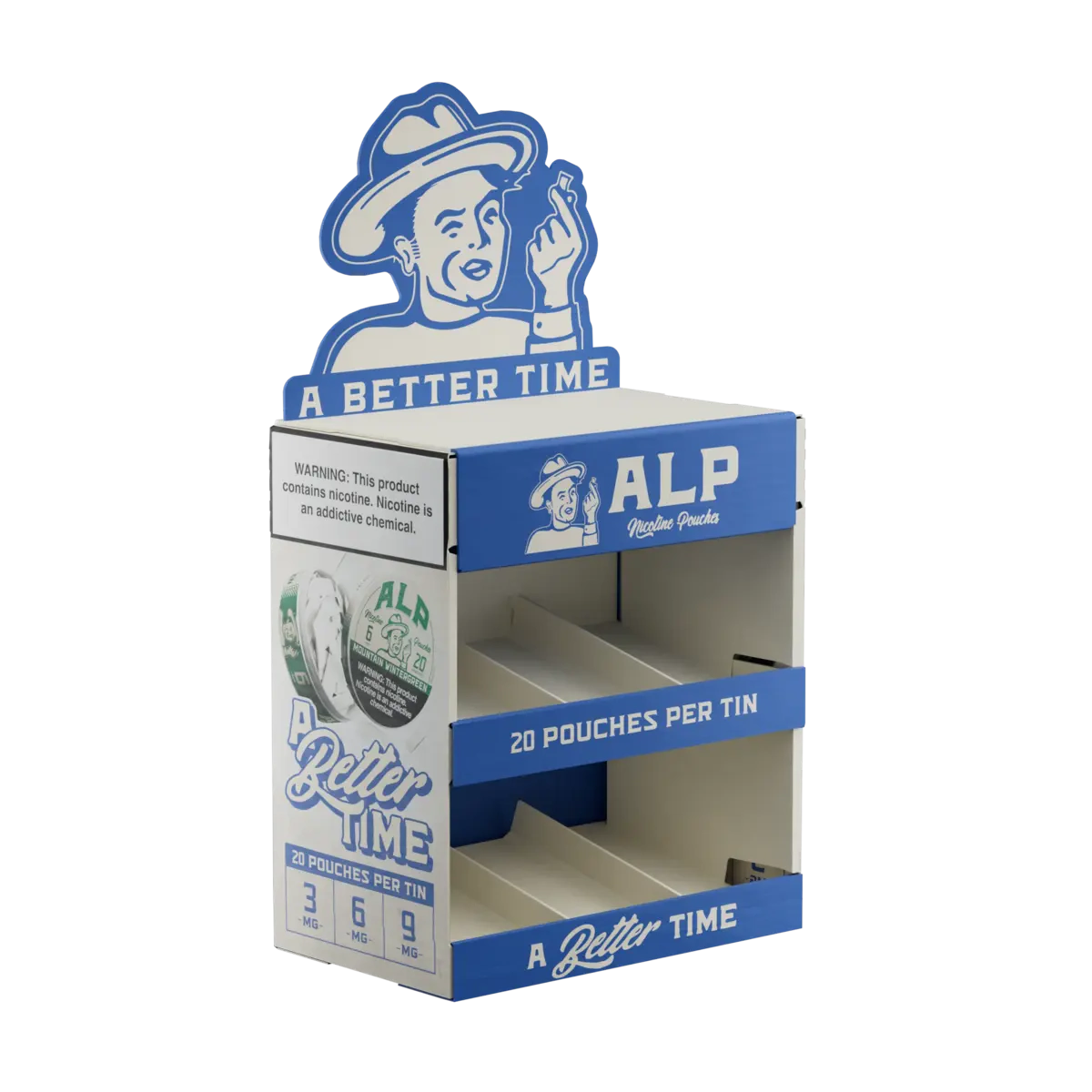 2 Tier Corrugated Display