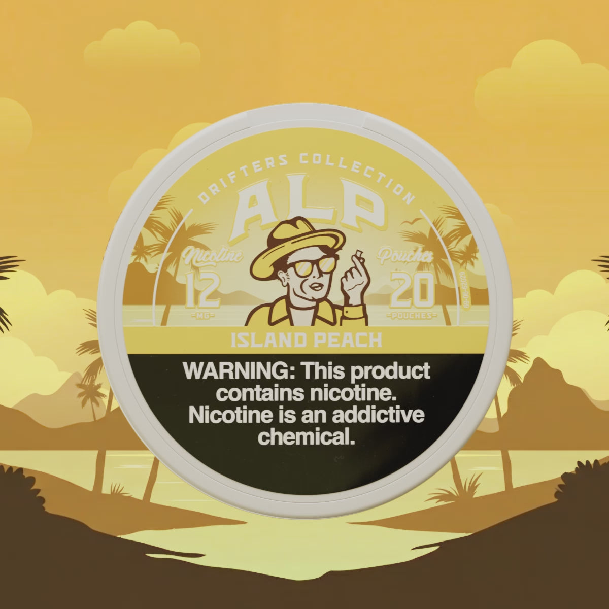 Load video: Drifters Island Peach Nicotine Pouches
